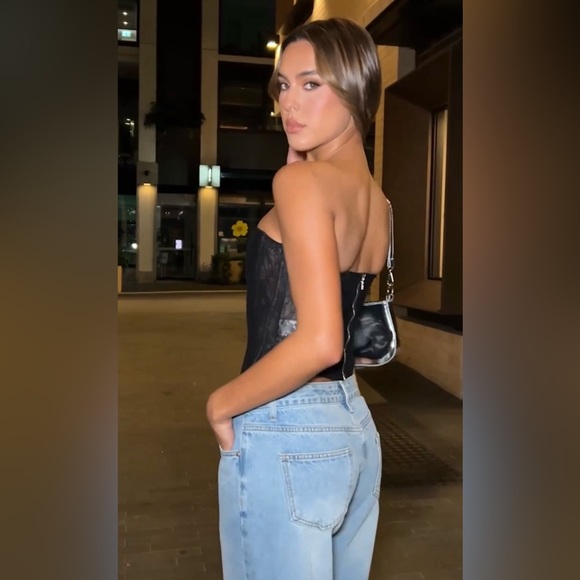 White Fox Boutique Never Ending Secrets Bustier Black Size S NWT - Picture 7 of 7